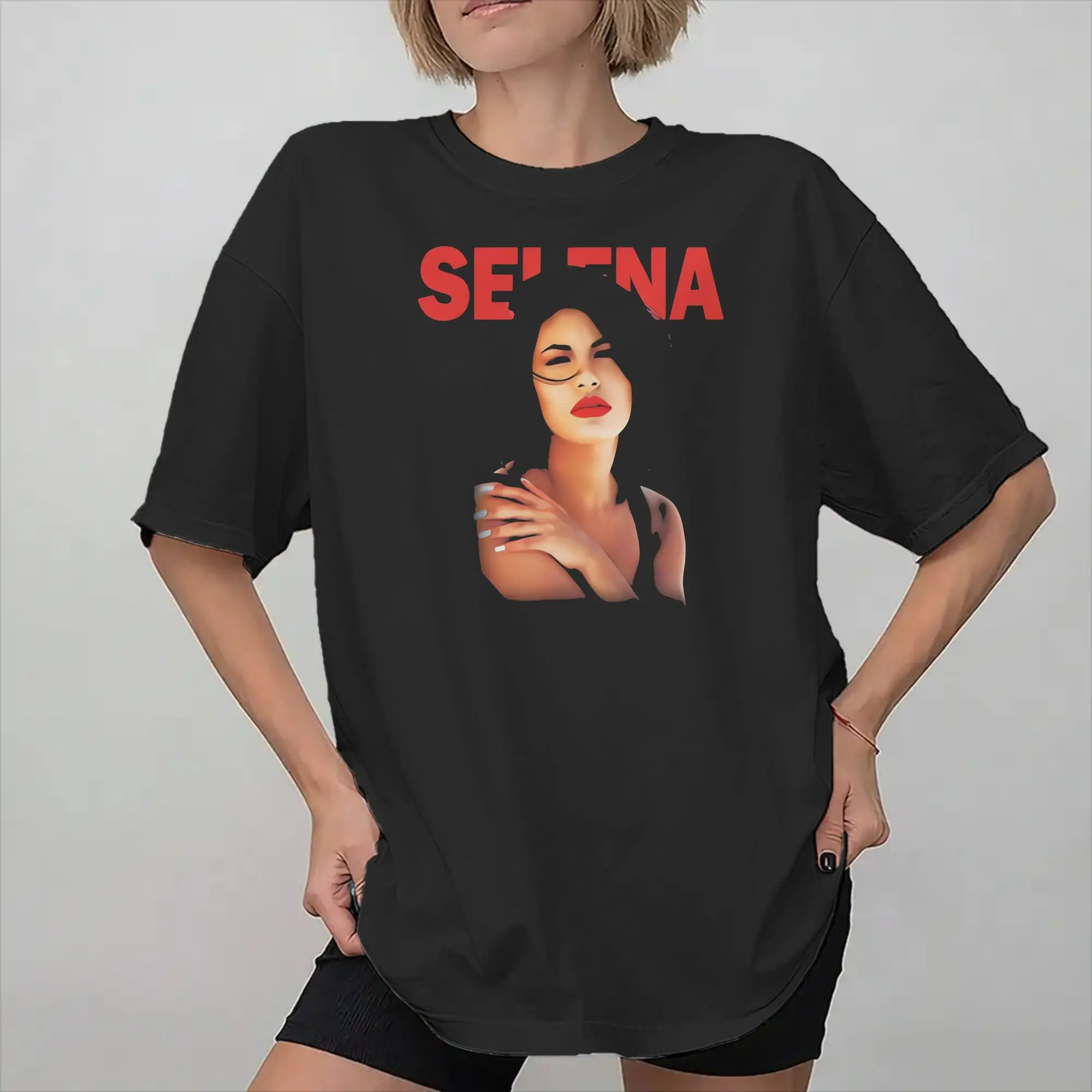 Men Women New Arrival vintage Selena Quintanilla  Tee T Shirt Cotton  T-shirts Clothing