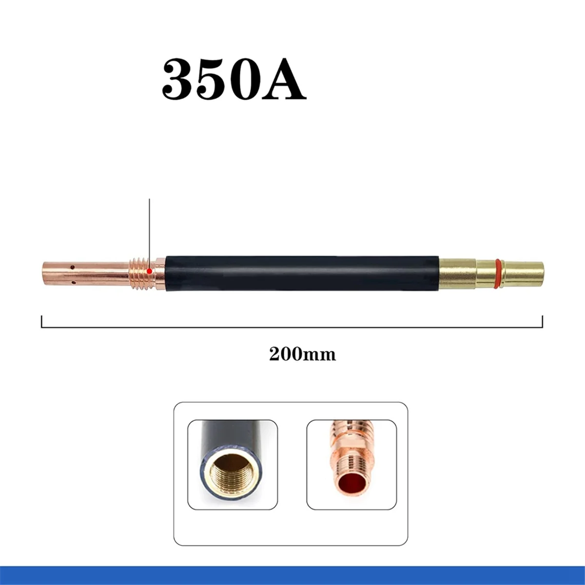 ESTR Schweißpistole, gerades Rohr, gerades Stab, gerades Rohr für Schweißpistolen, Schweißzubehör, 350 A