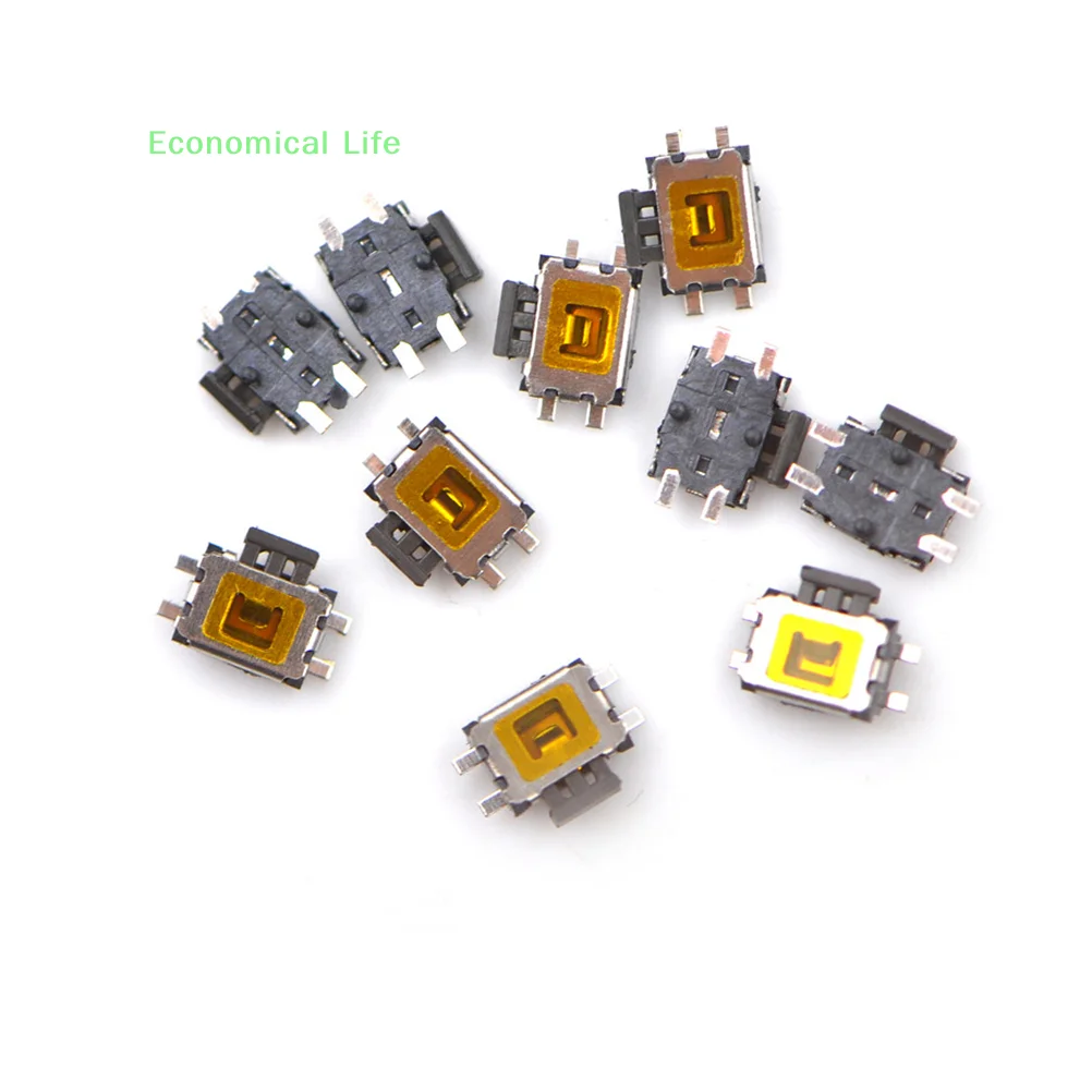 10Pcs YD-3414 4Pin SMD Turtle Type Tact Power Side Switch Button
