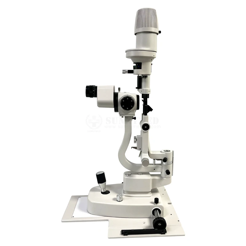 SY-V004 chińska sprzęt okulistyczny okulistyka 5-stopniowa lampa szczelinowa LED z tonometrem