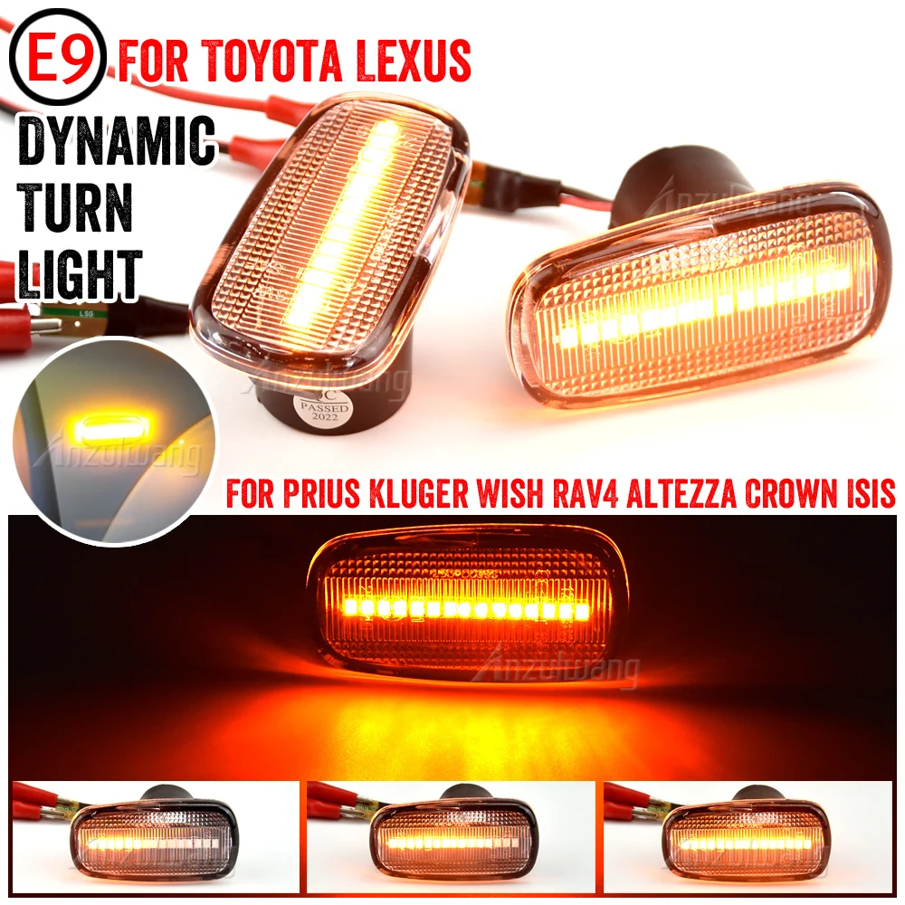 

2Pcs LED Side Marker Light For Lexus IS300 IS200 LS430 Scion xB xA Toyota Altezza Prius 2 Wish Land Cruiser 200 Prado 120 RAV4 2