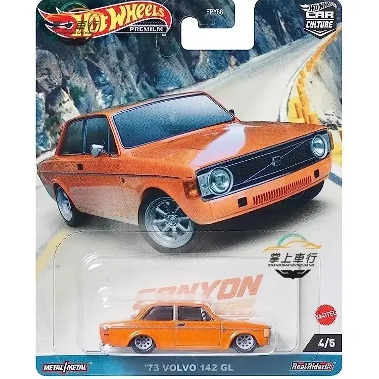 Genuine Hot Wheels Premium Car Culture Canyon Warriors 1:64 Boys Toys for Children Diecast Porsche 944 Turbo Volvo Mercedes-Benz