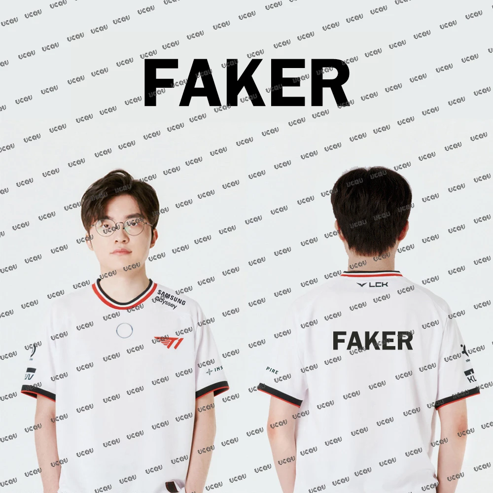 LOL 2025 T1 2nd الزي الرسمي جيرسي جامعة الأساطير MSI بطولة العالم فاكر تنفس بلايز دراجة نارية الفانيلة Esports #2