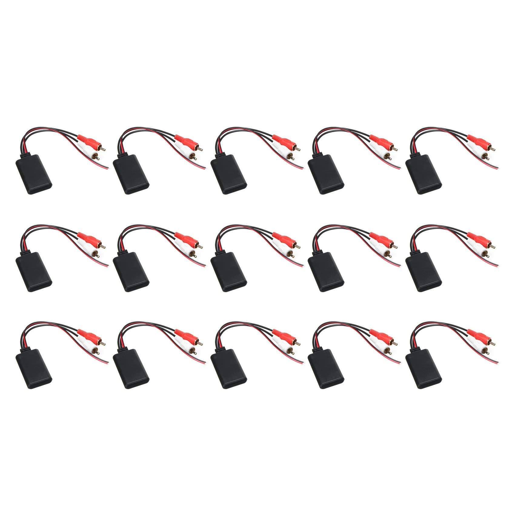 

15Pcs Car Radio Wireless Bluetooth Receiver RCA AUX Adapter Music Stereo Audio Cable for Vehicles with 2RCA Interface