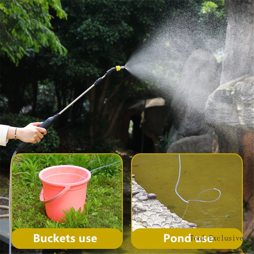 Spruzzatore elettrico per piante da giardino Bacchetta spray per irrigazione Batteria ricaricabile Spruzzatore da giardino Pianta Mister Spruzzatore per erbacce da prato