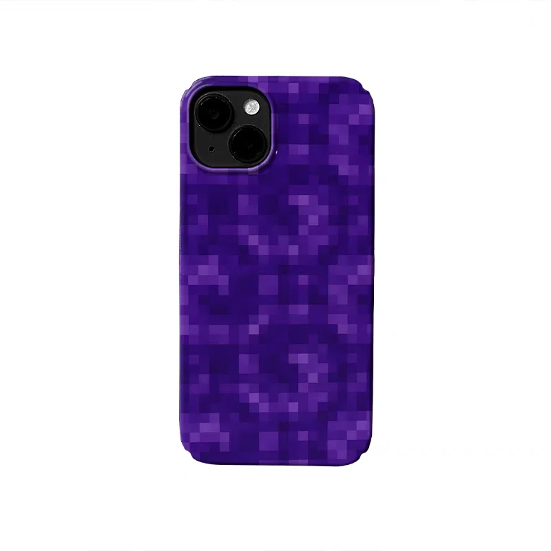 

Ins Purple Pixel Trendy Art Phone Case for IPHONE 17 Air 16E 15 PROMAX 14 Plus 13 12 MINI 11 PRO 16Plus XR Acrylic Phone Cover