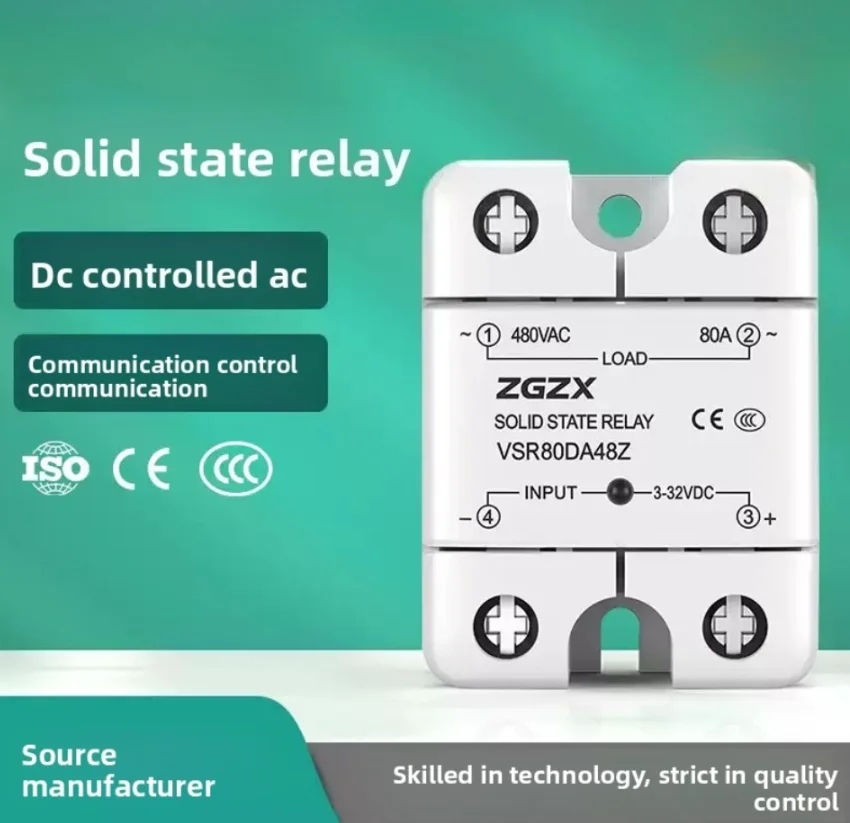 Single-phase solid state relay 3-32VDC DC controlled AC/AC controlled AC