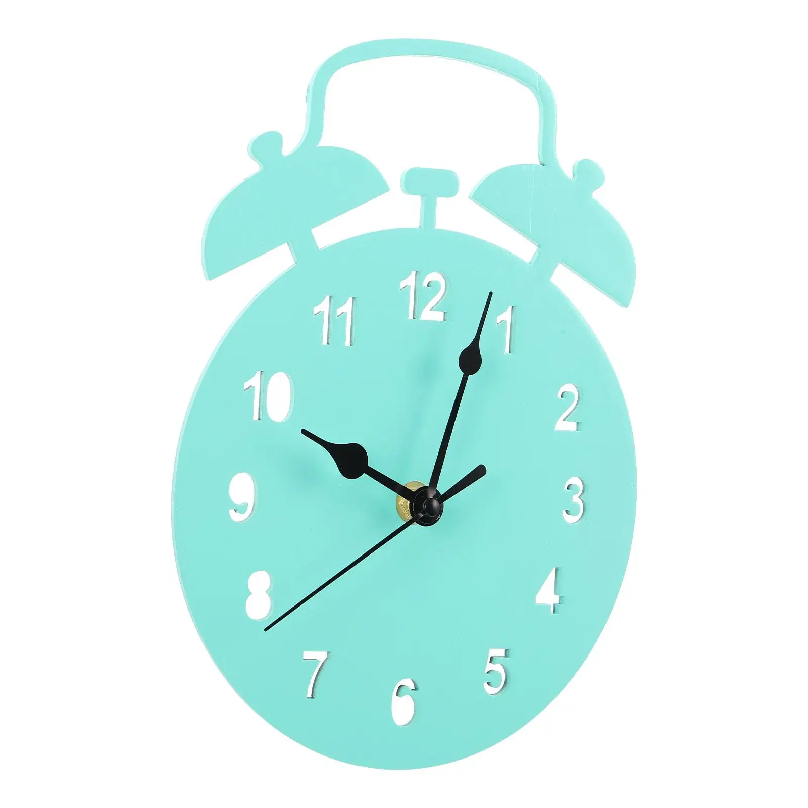 

Alarm Clock Nordic Wooden for Bedroom Home Decor Decorative Children's Kids Light Green European Style Wall