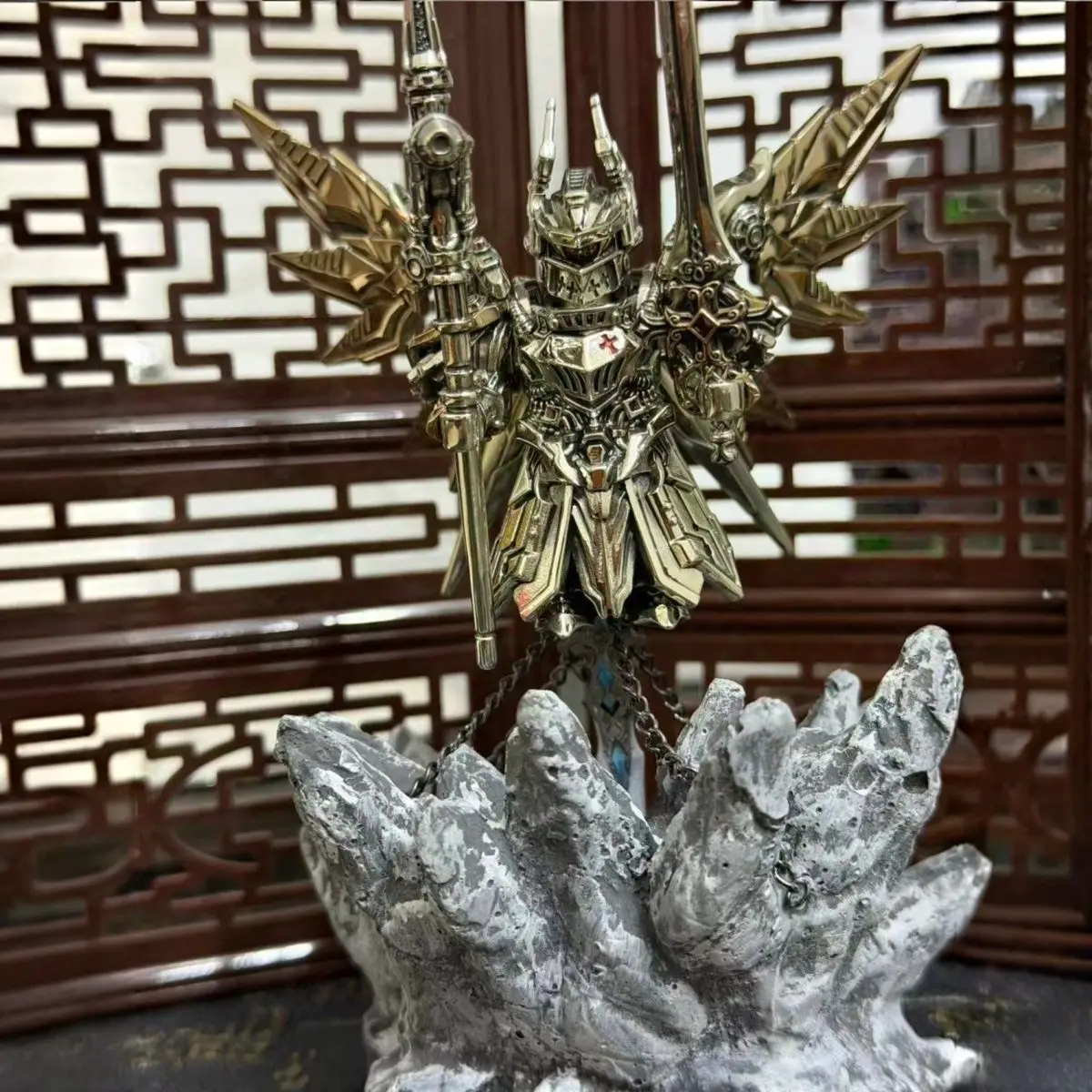 Mech Armor Seraph Knights Templar Arbiter MOC Building Blocks Magnetic Detachable Delicate Metal Figurine Ornament Bricks Toys