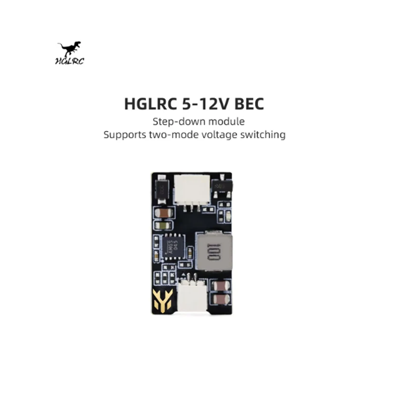 HGLRC 5-12V BEC Remote-controlled BEC Step-down Module Supports Two-mode Voltage Switching