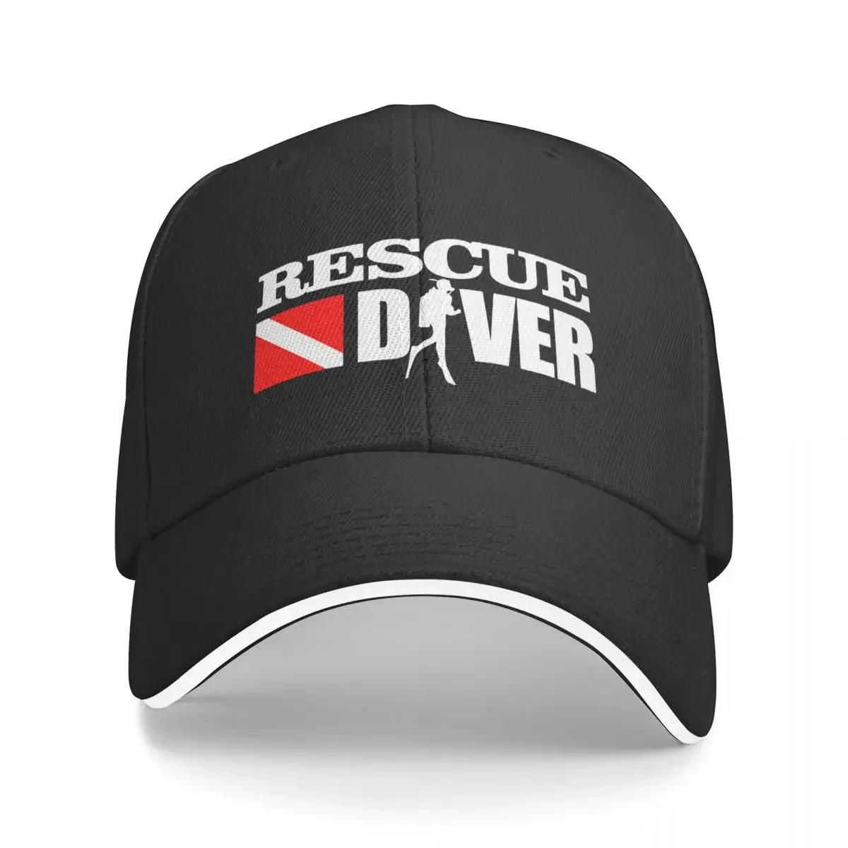 

Rescue Diver Baseball Cap Gentleman Hat Luxury Hat Girl'S Hats Men's