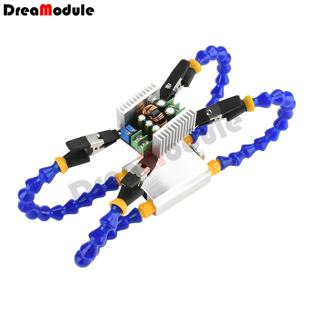 Helping Hands Soldering, Third Hand PCB Circuit Board Holder Flexible Arms with Desk Clamp Base for Electronic Boards Repair