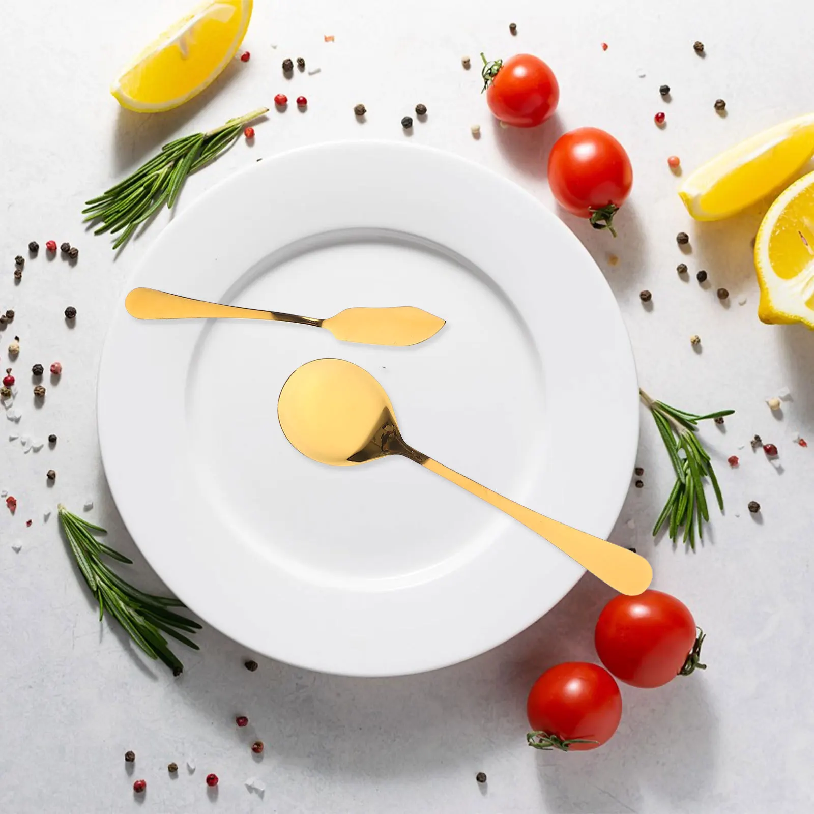 

1 Set Stainless Steel Cutlery Set Modern Smooth Surface Reusable Flatware Kit For Home Restaurant Hotel Party Buffet Bbq Dining