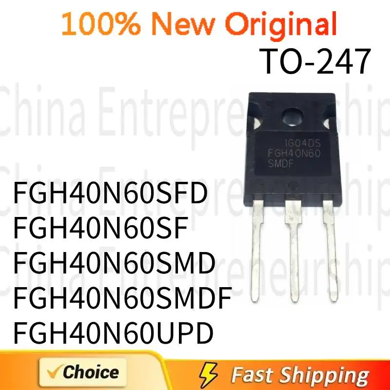 5 PCS TO-247 FGH40N60SFD FGH40N60SF FGH40N60SMD FGH40N60SMDF FGH40N60UPD TO-247 IGBT power transistor 100%Quality Original