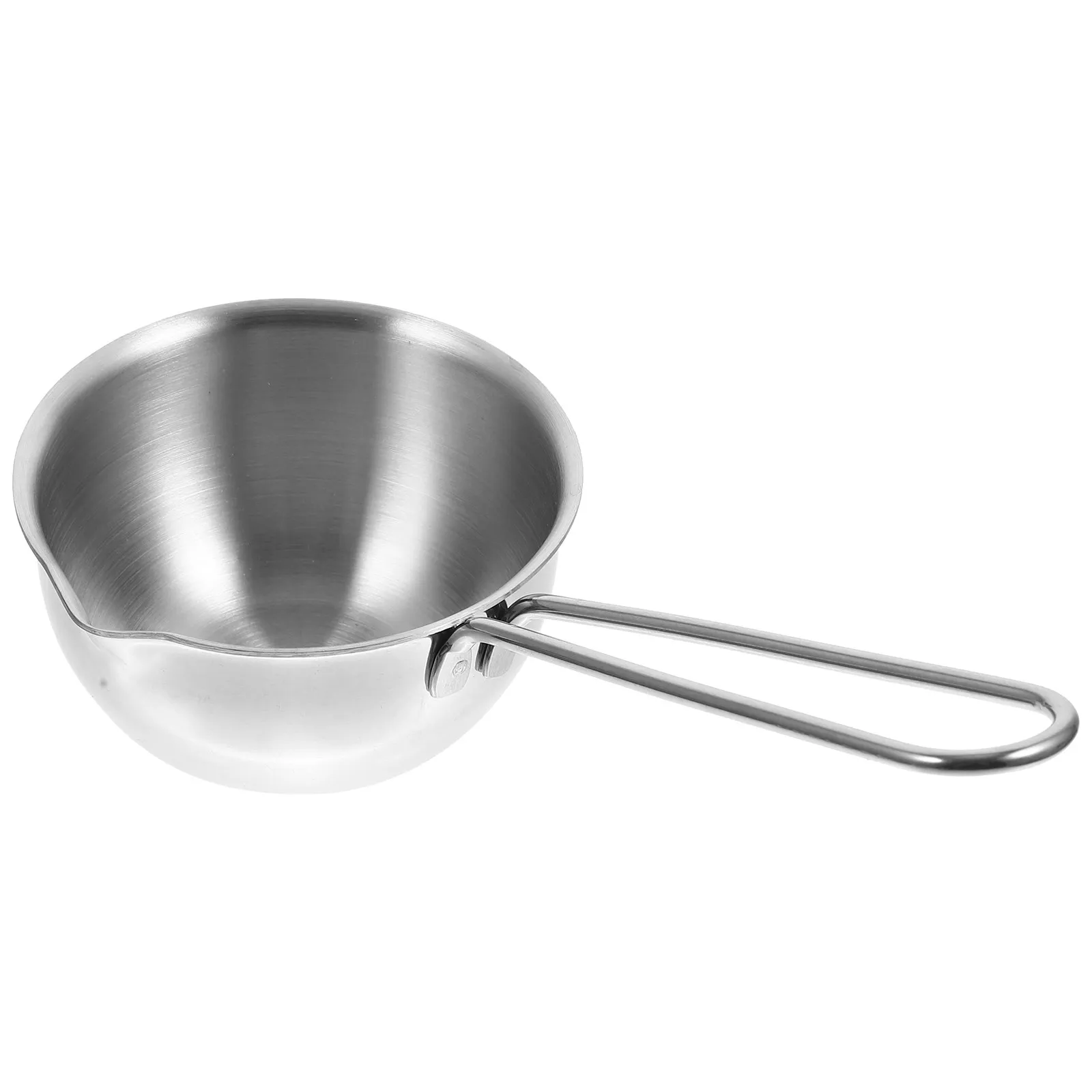 Stainless Steel Saucepan Multi-Use Melting Pot with Scale Long Handle Temperature Insulation Kitchen Milk Pan Small Cooking Pan