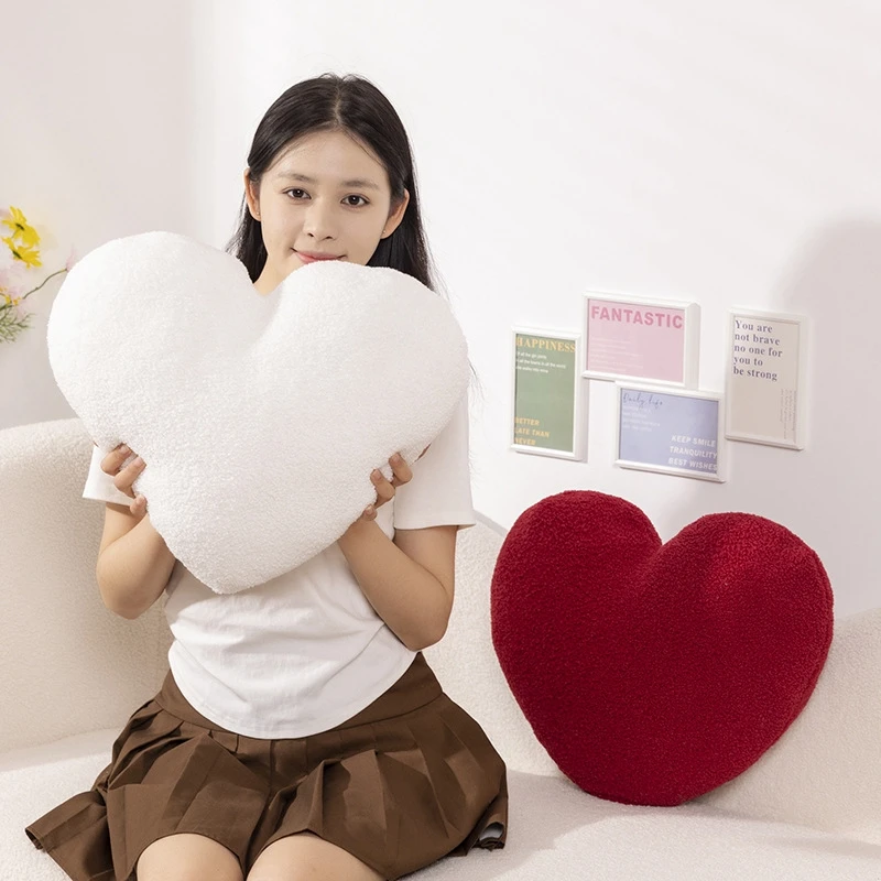 Love Heart Shaped Sofa Pillow Home Decoration Pillow Bedroom Living Room Back Cushion Girls Boys Birthday Valentine's Day Gifts