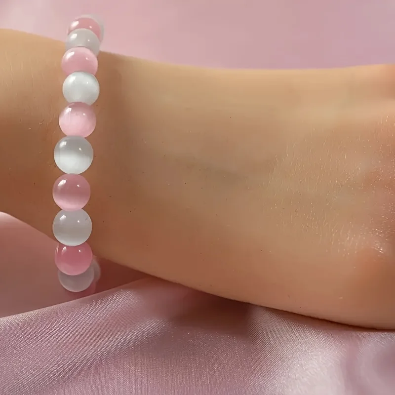 Love Magic Bracelet Y2KCute Cat Eye Handmade Beads Prosperity and Love & Show Love Chakra Jewelry Elegant Bohemian-style Jewelry