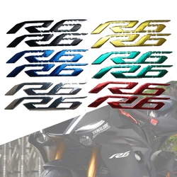 Motorcycle 3D Emblem Badge Decal Tank Wheel R6 Sticker Soft Reflective Decal For Yamaha YZF-R6 YZFR6 YZF R6