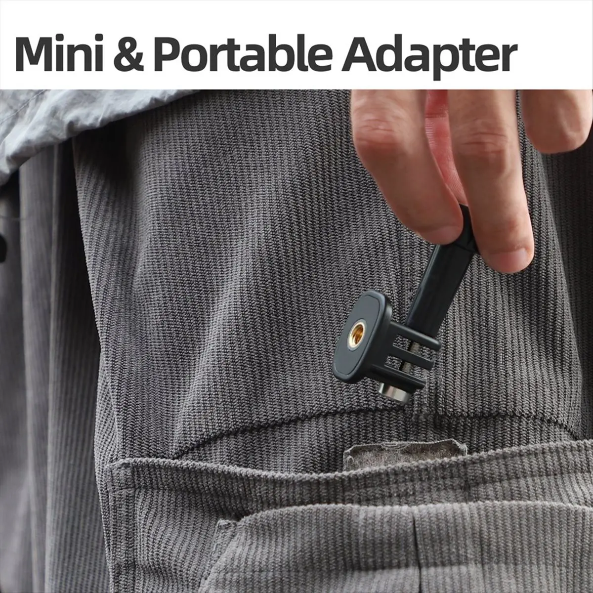 A64I 1/4 Adapter Tripod Adapter for Action 5 Pro Gopro13 GO/ Action Camera Adjustable Angle Base Adapter