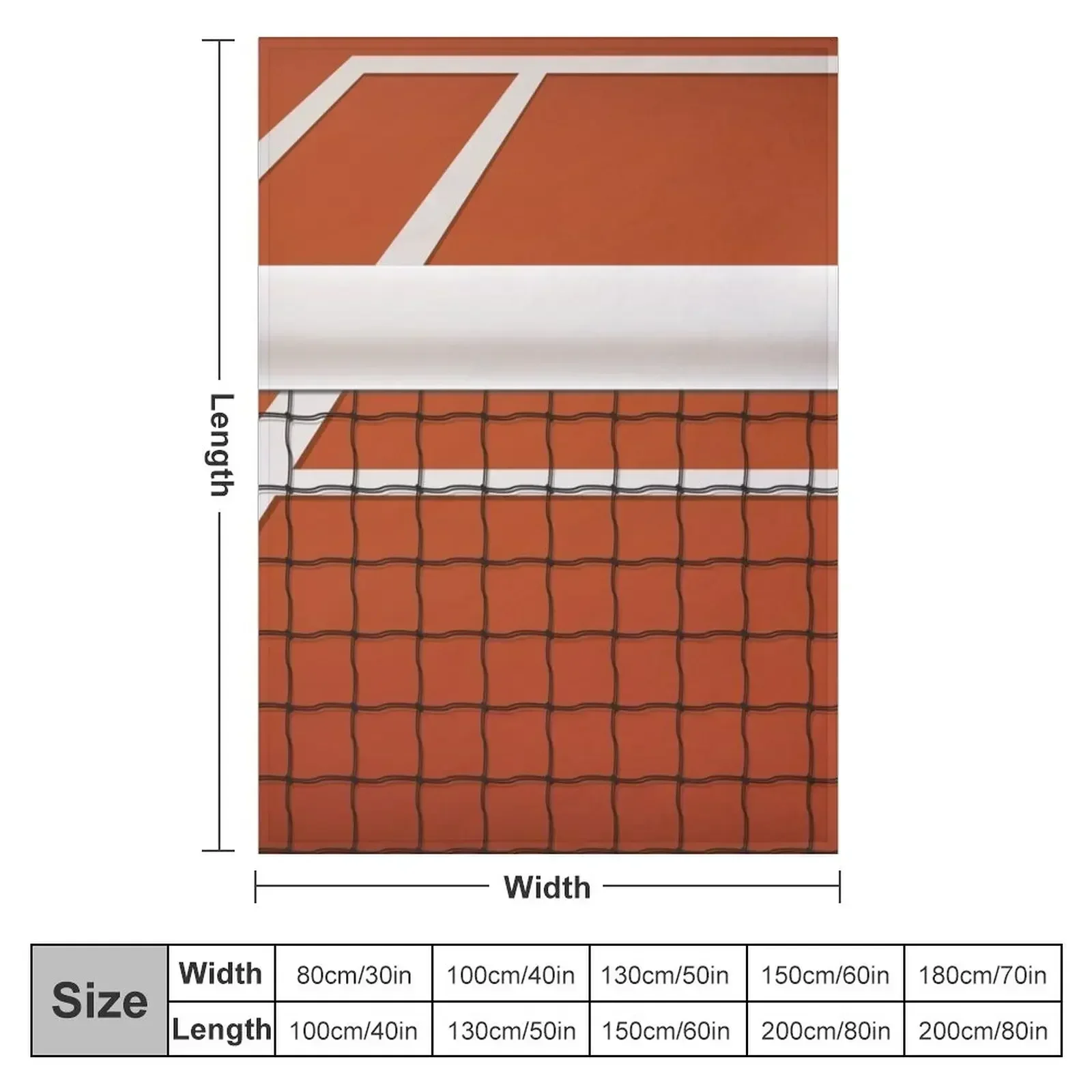 Tennis Clay Court Game Set Match Player Family Tennis Throw Blanket Nap Large warm winter Fashion Sofas Moving Shaggy Blankets