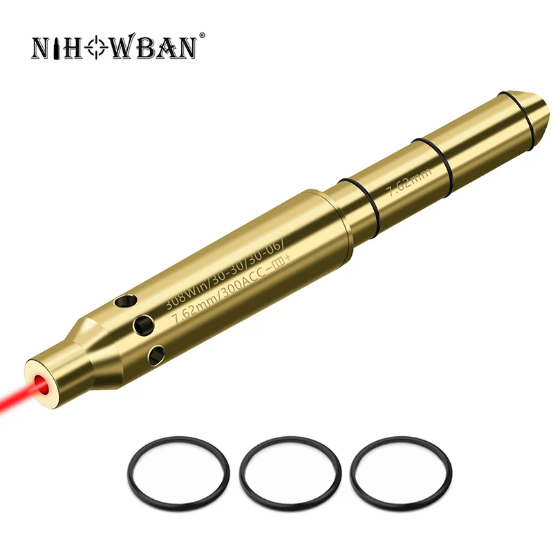 

Tactical 3030 Caliber Red Dot Laser Sight Brass Bullet Sight High Precision for Rifle Airsoft Weapon Shooting Aiming Training