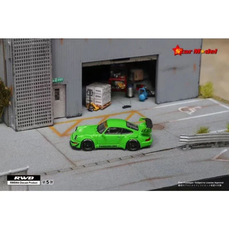 In Stock Star RWB 964 GT Tail Violetta 1:64 Diecast Car Model Collect Miniature Toys