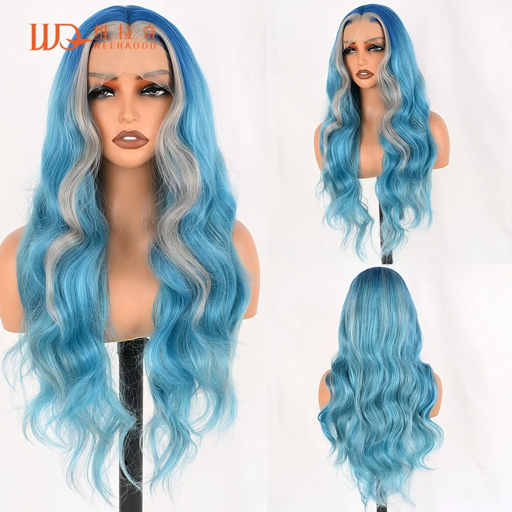28-inch-body-wave-blue-wig-silver-highlights-13x4-lace-frontal-glueless-heat-resistant-synthetic-ice-blue-mixed-cosplay-wig