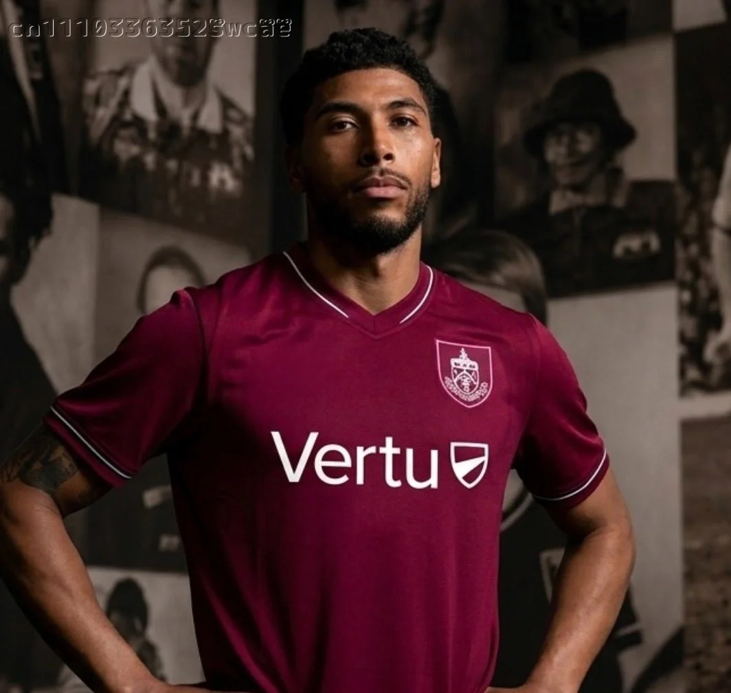 Family Matching 26/27 Season Burnley Jersey Collection Unisex Home Away Kit Fan Short Sleeve Sports Top view 2