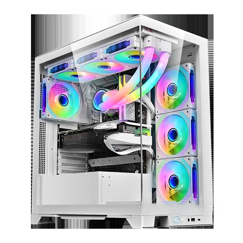 Panoramic room e-sports game water-cooled computer host case side transparent sea view room chassis