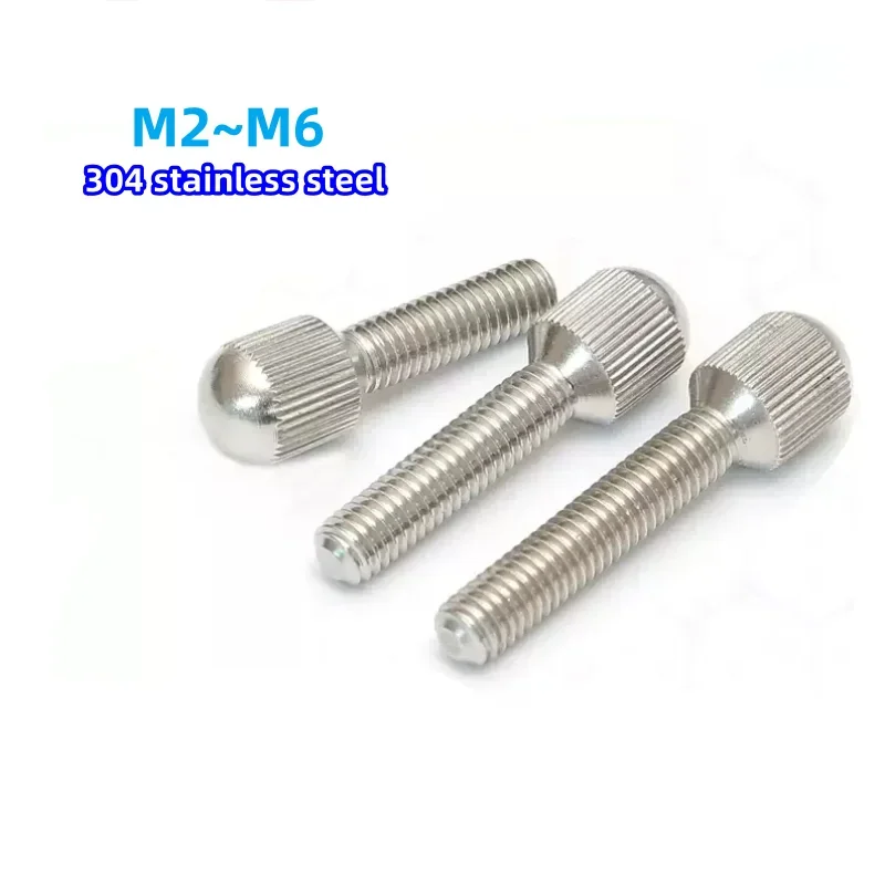 GB836 304 الفولاذ المقاوم للصدأ مخرش مسامير مع رئيس صغير الإبهام المسمار اليد تشديد الستار قفل مسامير M2 M3 M4 M5 M6