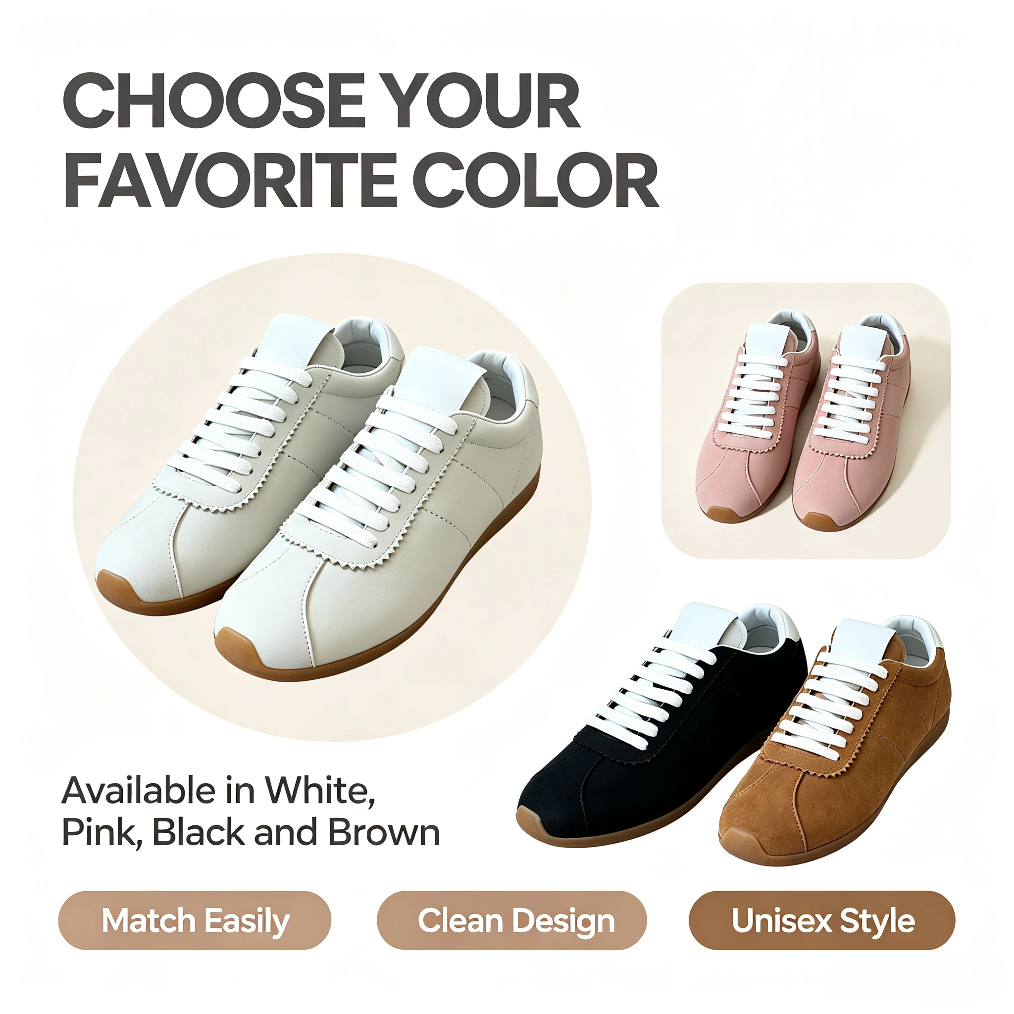 Luxury Women's Sneakers, Outdoor Casual Running Shoes, Breathable and Comfortable, Made of Calfskin, Perfect Summer Gift view 2