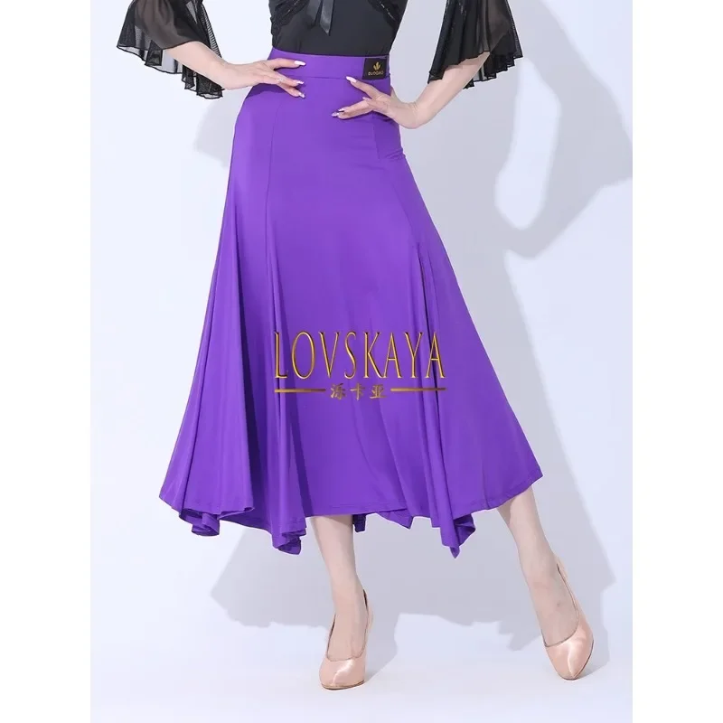 Nieuwe Nationale Standaard Moderne Dansjurk Halflichaam Rok Walswedstrijd Dansjurk Lange Rok