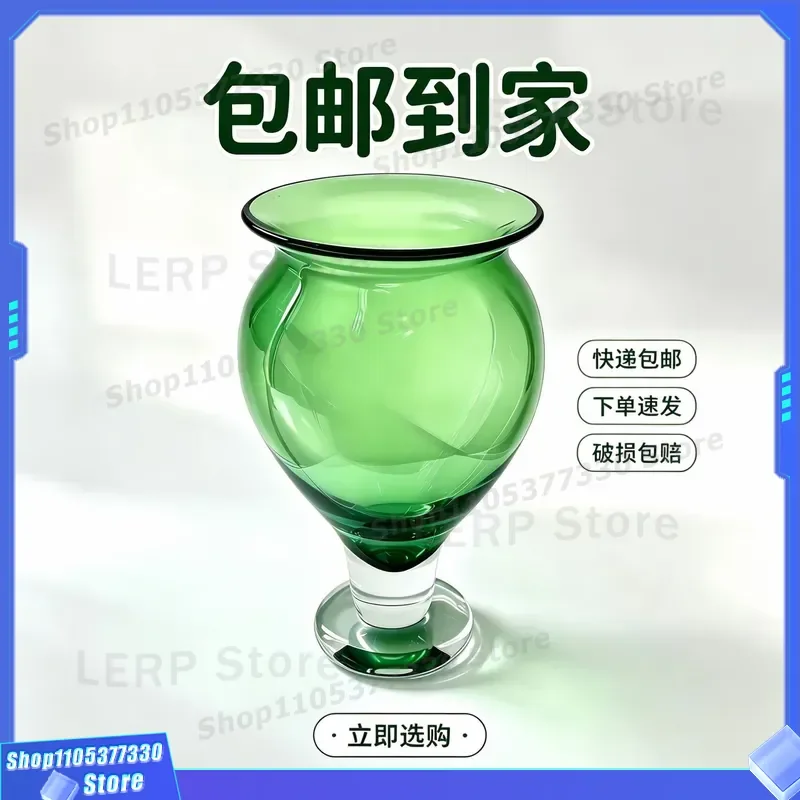 Chinese Style Zibo Glazed Vase Medieval Decor Thickened Ceramic Ornament for Living Room Home Decoration Art Piece Modern