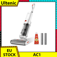 Ultenic AC1 Cordless Wet Dry Vacuum Cleaner, 15KPa Suction, 2L Water Tank, Dual Edge Cleaning, 45min Runtime, Smart LED Display