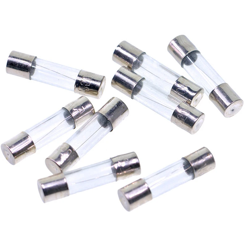 100PCS 5*20mm 5x20 Fast Blow Glass Tube Fuses 5x20MM 250V 0.5 1 2 3 4 5 6 8 10 15 20 25 30 A AMP Fuse 5*20 Car Glass Tube Fuses