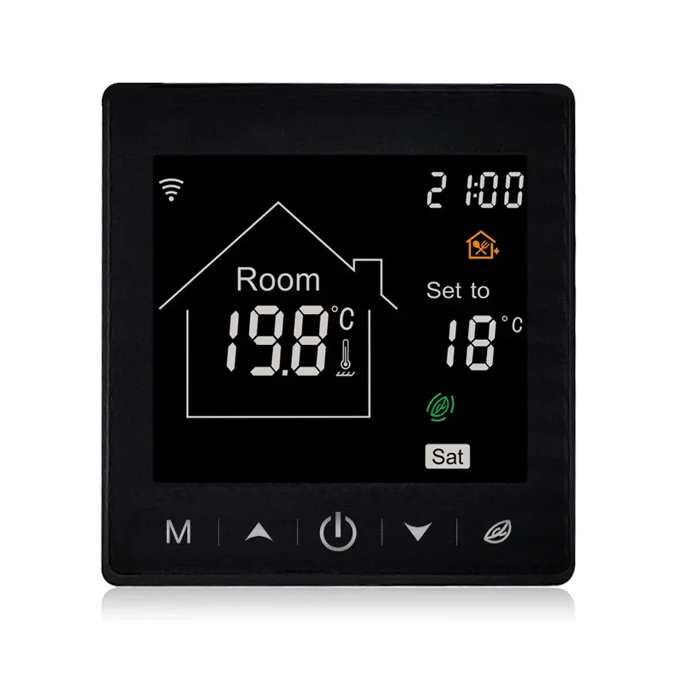 Electric Heating Smart WiFi Thermostat Programmable Features with For Tuya Integration and Voice Control Options