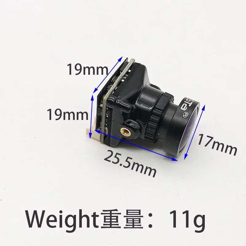 Мини-камера Mista Ratel FPV 2000TVL 1/1,8 дюйма Starlight HDR 2,1 мм объектив 4:3 и 16:9 NTSC и PAL с переключением для части гоночного дрона на радиоуправлении