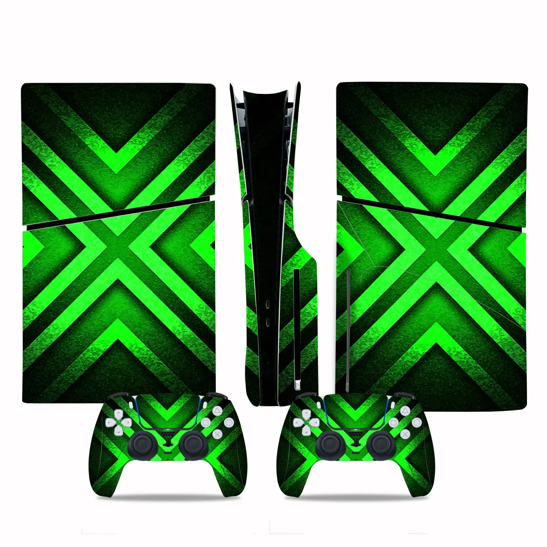 for PS5 Slim Disc Skin Sticker Decal Cover for Console and 2 Controllers New PS5 Slim Disk Skin Vinyl