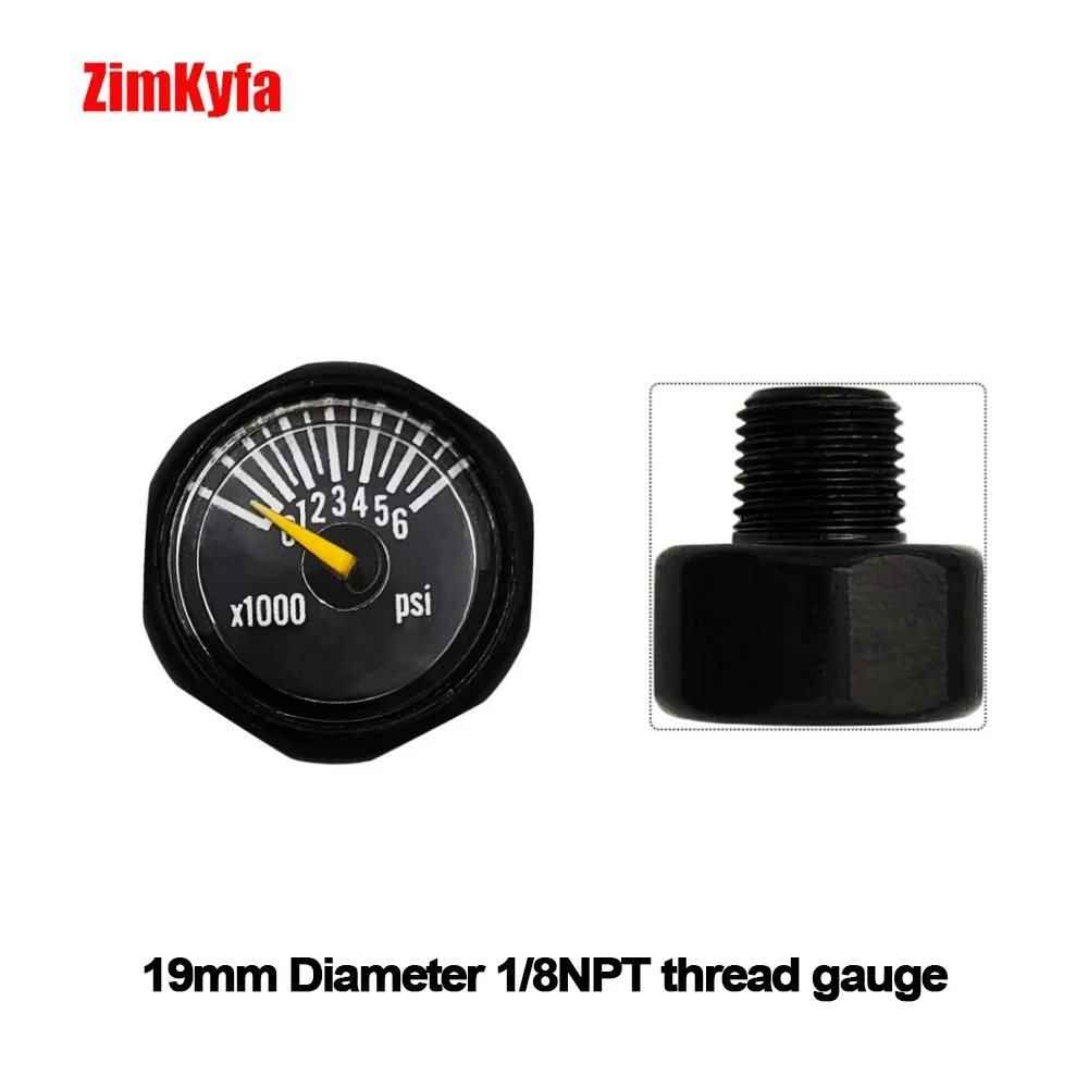 HPA Mini 1/8BSPP 1/8NPT Manometer Manometer Gasflasche Nachfüllregler Armaturen – Detail 18