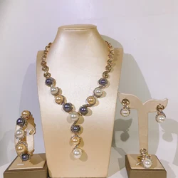 Women's Jewelry Set Alloy Necklace Earrings Bracelet Ring Gift Accessories Daily Wear