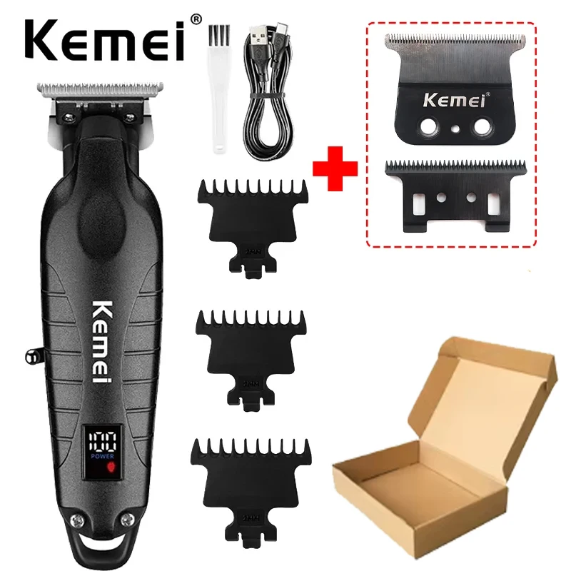 Kemei 2293 Professional Hair Beard Trimmer Men Barber Rechargeable Finish Hair Cutting Machine Zero Gapped Cordless Hair Clipper image 3