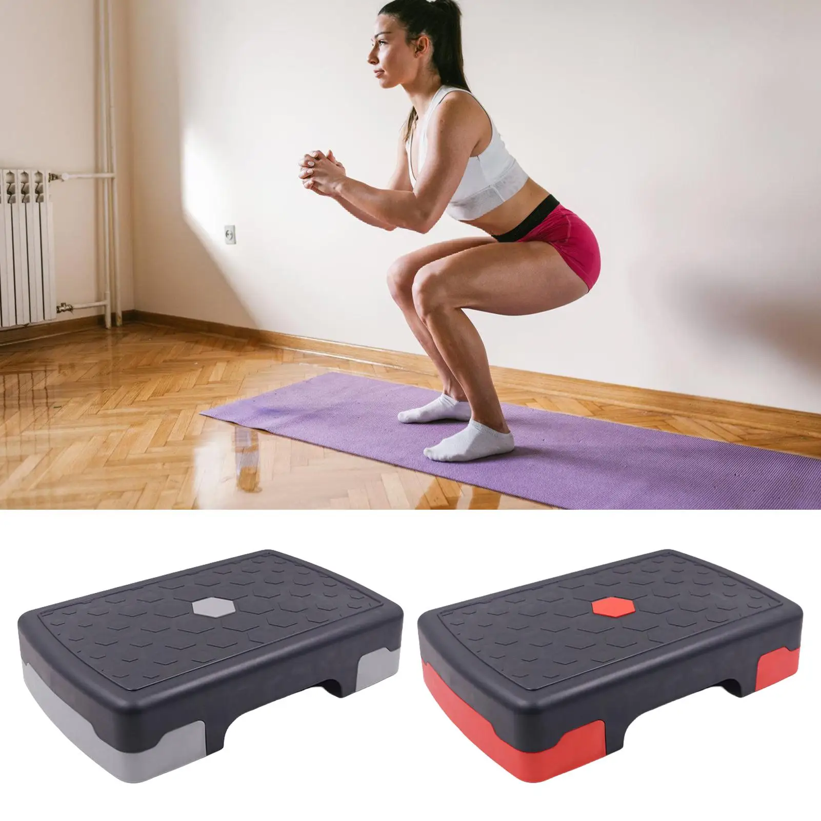 Paso de entrenamiento para el hogar, paso a paso para Fitness, antideslizante, moldeador de cuerpo, para rutina diaria, entusiastas del gimnasio en casa, Dwellers de apartamentos