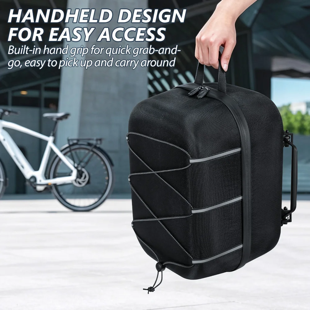 NEWBOLER E-Bike-Gepäckträgertasche 20L Schnellverschluss-Fahrradtasche Fahrradgepäck Geeignet für Outdoor-Reisen Einkaufen Fahrradzubehör – Detail 9
