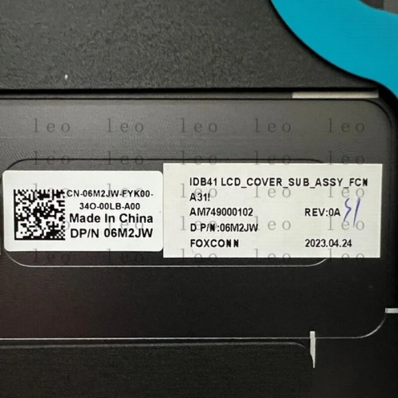 YU جديد لـ Dell Latitude 9440 E9440 LCD الغطاء الخلفي الغطاء الخلفي الغطاء العلوي 6M2JW 06M2JW