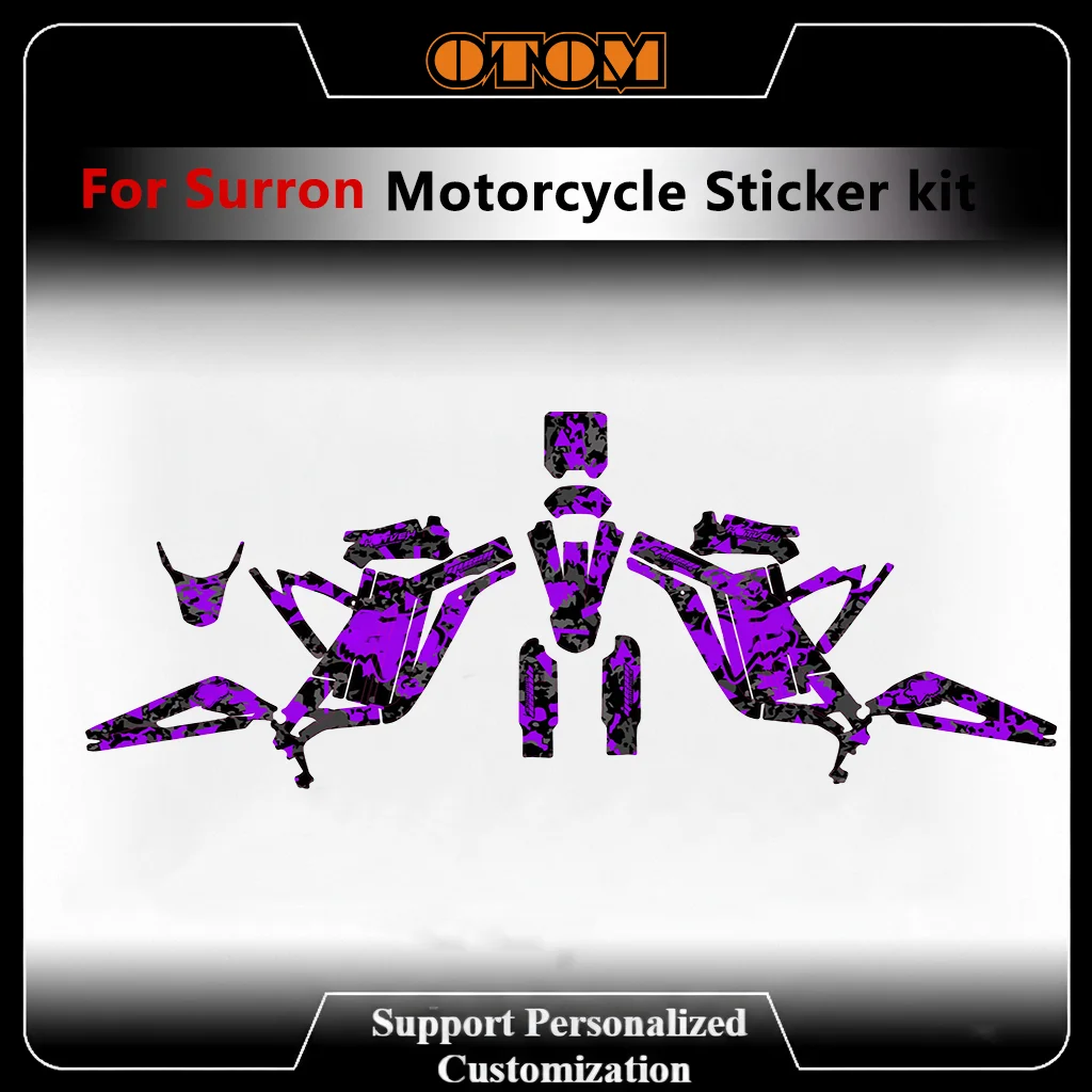 for-surron-2022-2025-motocross-customize-graphics-decals-kit-light-bee-x-s-holographic-gravel-full-sticker-kit