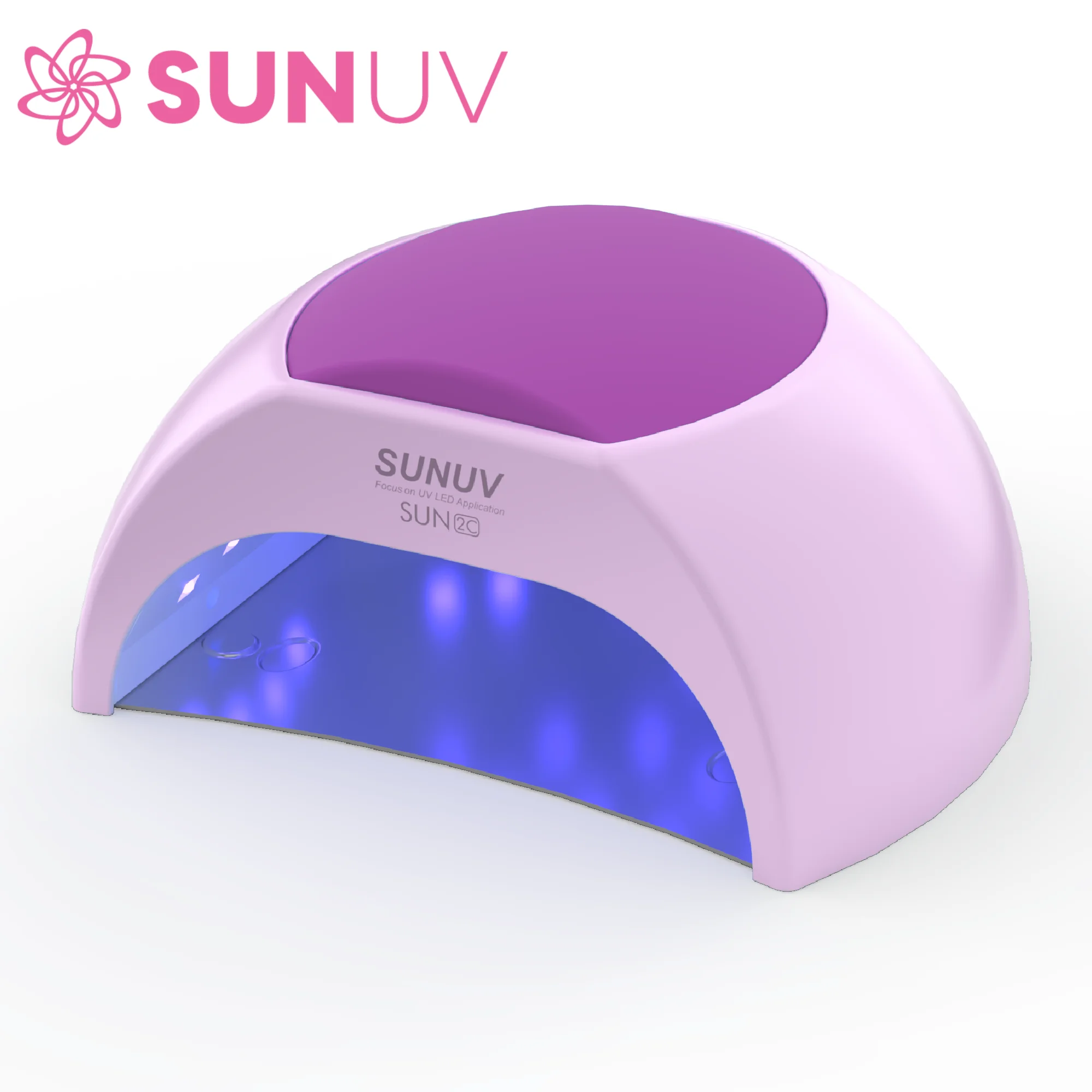 Sunuv sun2c lila 48w nagel lampe uv lampe nagel trockner für uvled gel nagel trockner infrarot sensor mit silikon pad salon verwenden