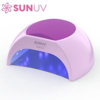 SUNUV SUN2C Purple 48W Nail Lamp UV Lamp Nail Dryer for UVLED Gel Nail Dryer Infrared Sensor with Silicone Pad Salon Use