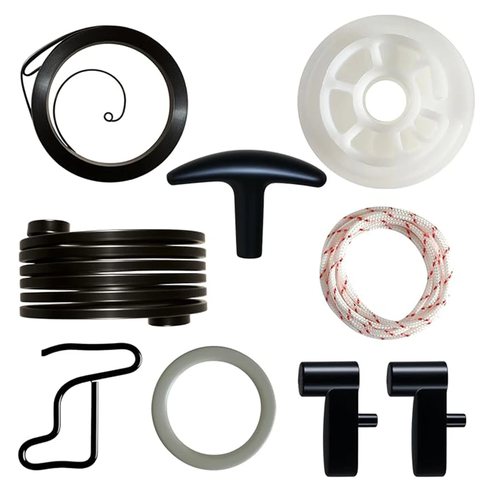 9PCS Recoil Starter Repair Kit With Pawl Washer Starter Rope For BG56C BG86C SH86C And SH56C Leaf Blower Replacement Accessories