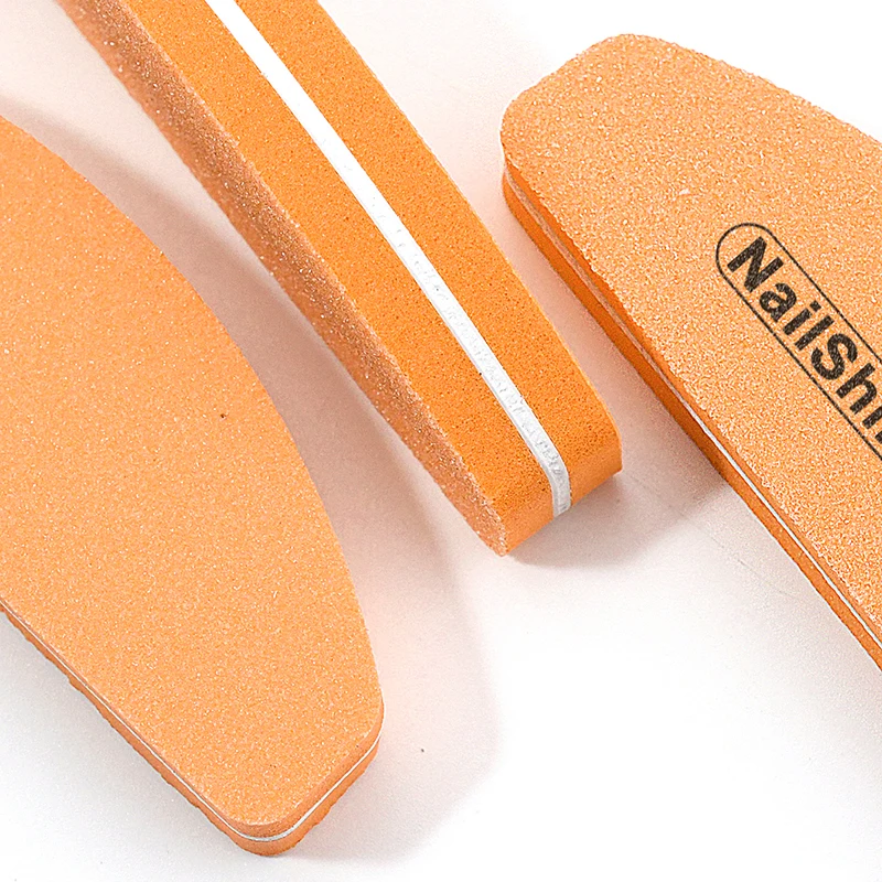 5/10Pcs Mini Nail File And Buffer 100 180 Grit Sponge Nail Polish Buffing Sanding Buffer Block Polishing Pedicure Manicure Tools