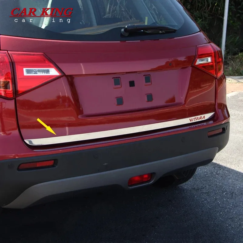 

For Suzuki Vitara 2016 2017-2019 Tailgate Rear Door Bottom Cover Molding Trim Stainless Steel back door trim car Accessories